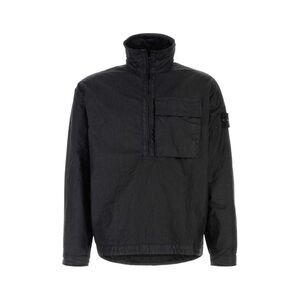 Stone Island Men Black Nylon Shirt